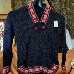 B'ful Vintage Ralph Lauren Cotton/wool blend Note hem, collar, cuffs Collar tie